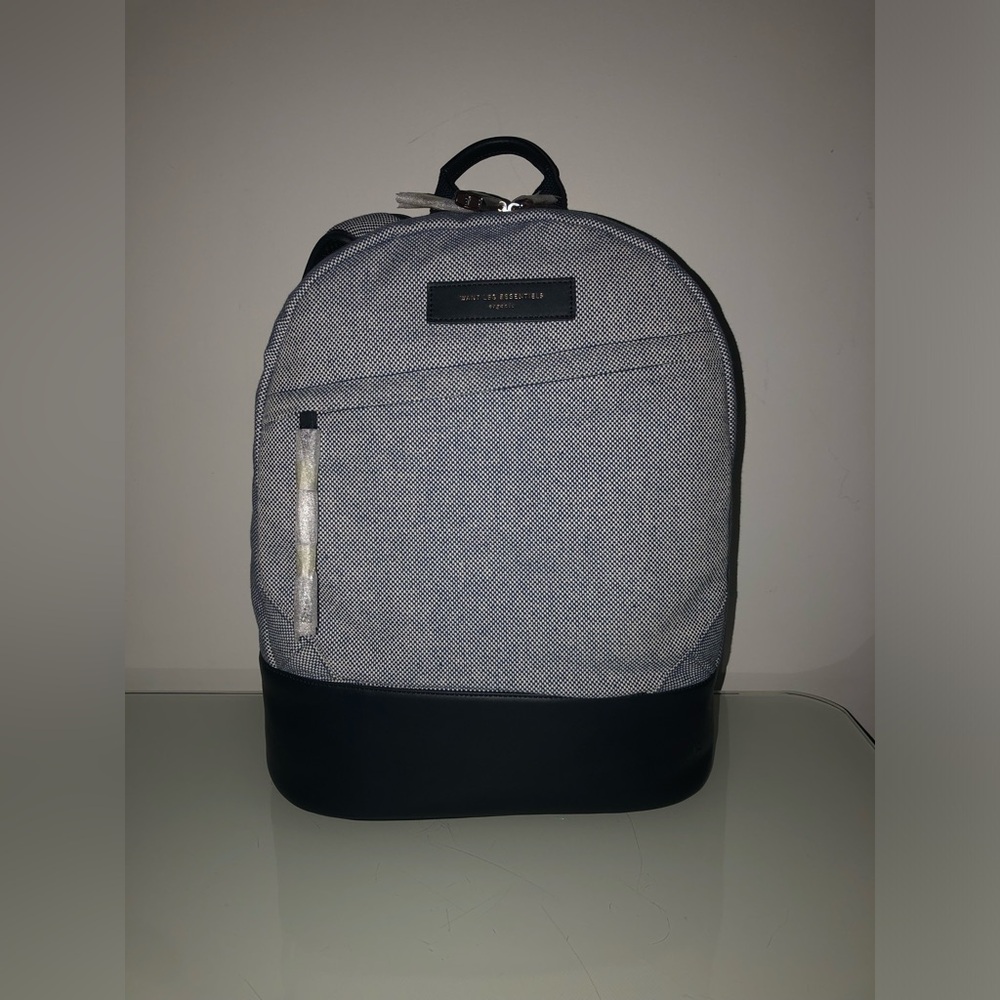 Want Les Essentiels Organic Cotton Kastrup Backpack in Navy Blue/White *NWT*